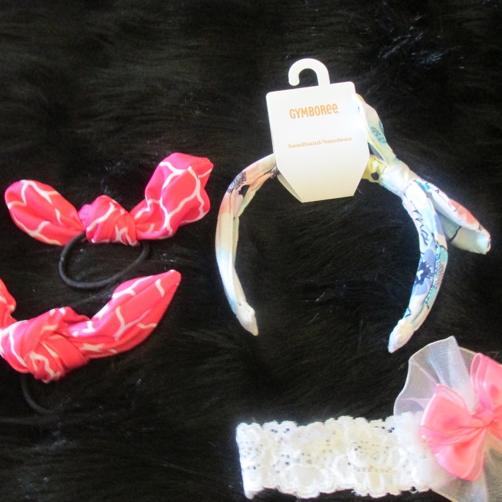 NWT Gymboree girl's headband and Handmade Hairbows